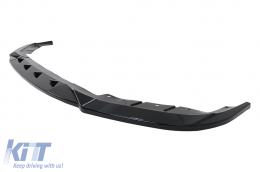 Front Bumper Spoiler Lip suitable for BMW 5 Series G30 G31 LCI (07.2020-up) M Sport Design Piano Black-image-6100941