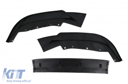 Front Bumper Spoiler Lip suitable for BMW 5 Series G30 G31 LCI (07.2020-up) M Sport Design Piano Black-image-6101331