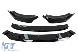 Front Bumper Spoiler Lip suitable for BMW X3 G01 X4 G02 (2018-2020) M Sport Design Piano Black-image-6083233