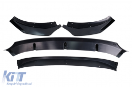 Front Bumper Spoiler Lip suitable for BMW X3 G01 X4 G02 (2018-2020) M Sport Design Piano Black-image-6083234