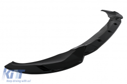 Front Bumper Spoiler Lip suitable for BMW X3 G01 X4 G02 (2018-2020) M Sport Piano Black-image-6100486