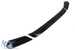 Front Bumper Spoiler Lip suitable for BMW X3M G01 X4M G02 (2018-2020) M Sport Piano Black-image-6088346