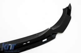 Front Bumper Spoiler Lip suitable for BMW X4 G02 X4M M Sport (2018-Up) Piano Black-image-6083704