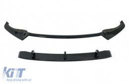 Front Bumper Spoiler Lip suitable for BMW X7 G07 LCI M Sport (2020-Up) Piano Black-image-6083861