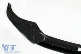 Front Bumper Spoiler Lip suitable for BMW X7 G07 LCI M Sport (2020-Up) Piano Black-image-6083868