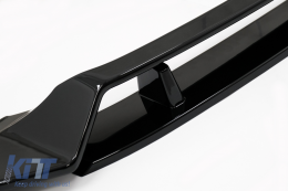 Front Bumper Spoiler Lip suitable for BMW X7 G07 LCI M Sport (2020-Up) Piano Black-image-6083869