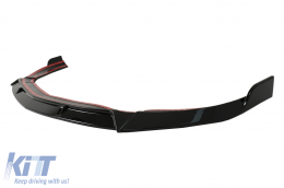 Front Bumper Spoiler Lip suitable for Mercedes CLA45 C117 X117 (2013-2016) Glossy Black-image-6038077