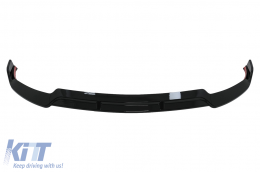 Front Bumper Spoiler Lip suitable for Mercedes C-Class W205 S205 A205 C205 Facelift (2019-2021) Piano Black-image-6099827