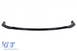 Front Bumper Spoiler Lip suitable for Tesla Model Y (2020-Up) Piano Black Add-On-image-6100559