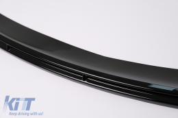 Front Bumper Spoiler Lip suitable for Tesla Model Y (2020-Up) Piano Black Add-On-image-6100563