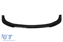 Front Bumper Spoiler Lip suitable for VW ID3 (2019-2022) Piano Black Add-On-image-6100567