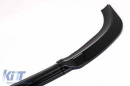 Front Bumper Spoiler Lip suitable for VW ID3 (2019-2022) Piano Black Add-On-image-6100569