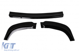 Front Bumper Spoiler Lip suitable for VW ID3 (2019-2022) Piano Black Add-On-image-6100570