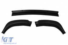 Front Bumper Spoiler Lip suitable for VW ID3 (2019-2022) Piano Black Add-On-image-6100571