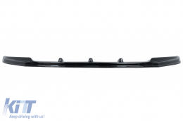 Front Bumper Spoiler Lip suitable for VW Transporter T6 (2015-up) Glossy Black Add-on - FBSVWT6OE