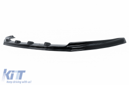 Front Bumper Spoiler Lip suitable for VW Transporter T6 (2015-up) Glossy Black Add-on-image-6067603