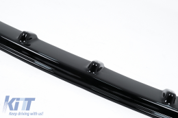 Front Bumper Spoiler Lip suitable for VW Transporter T6 (2015-up) Glossy Black Add-on-image-6067606