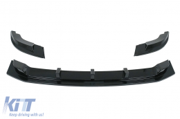 Front Bumper Spoiler Lip suitable for VW Transporter T6 SPORTLINE (2015-up) Glossy Black-image-6067613