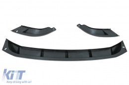 Front Bumper Spoiler Lip suitable for VW Transporter T6 SPORTLINE (2015-up) Glossy Black-image-6067614