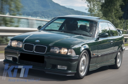 Front Bumper Spoiler Splitters Flaps suitable for BMW 3 Series E36 (1992-1998) M3 GT Design-image-6054270