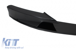 Front Bumper Spoiler suitable for BMW 3 Series F30 Sedan F31 Touring (2011-up) M Design Piano Black Edition-image-6025526