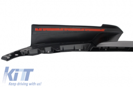 Front Bumper Spoiler suitable for BMW 3 Series F30 Sedan F31 Touring (2011-up) M Design Piano Black Edition-image-6025530