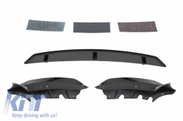 Front Bumper Spoiler suitable for BMW 5 Series G30 G31 Limousine Touring (2017-up) M5 Design Piano Black-image-6047911