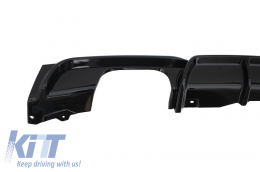 Front Bumper Spoiler with Rear Diffuser suitable for BMW 3 Series F30 F31 (2011-up) M Performance Design Brilliant Black Edition-image-6025591