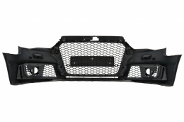 Front Bumper suitable for Audi A3 8V (2012-2015) with Rear Bumper Air Diffuser and Exhaust Tips Hatchback Sportback RS3 Design-image-6031000