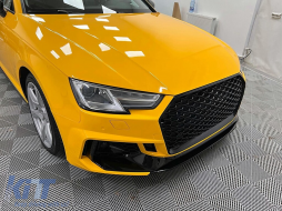 Front Bumper suitable for Audi A4 B9 8W Limousine Avant (2016-2018) Quattro RS4 Design-image-6104532