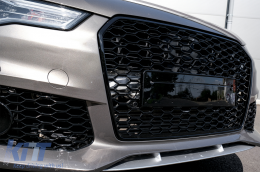 Front Bumper suitable for Audi A6 C7 4G Facelift (2015-2018) RS6 Design With Grille-image-6071790