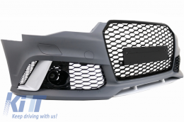 Front Bumper suitable for Audi A6 C7 4G (2011-2015) RS6 Design With Grille-image-6040758