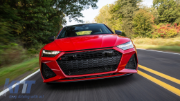 Front Bumper suitable for Audi A7 4K8 (2018-Up) RS7 Look-image-6075686