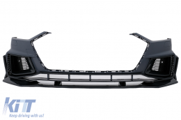 Front Bumper suitable for Audi A7 4K8 (2018-Up) RS7 Carbon Look Ornaments-image-6102418