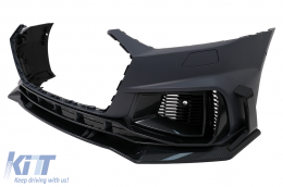 Front Bumper suitable for Audi A7 4K8 (2018-Up) RS7 Carbon Look Ornaments-image-6102421