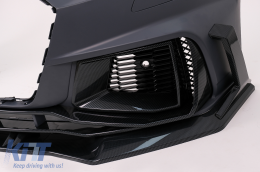 Front Bumper suitable for Audi A7 4K8 (2018-Up) RS7 Carbon Look Ornaments-image-6102422