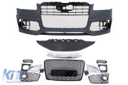 Front Bumper suitable for Audi A8 D4 Facelift D4.5 (2014-2017) RS Design-image-6100442