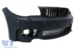 Front Bumper suitable for BMW 1 Series E81 E82 E87 E88 (2004-2011) 1M Design with SRA PDC-image-6022675