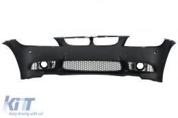 Front bumper suitable for BMW 3 series E90 Sedan E91 Touring (2005-2008) with Side Skirts Non LCI M3 Design without Fog Lamps-image-6064153