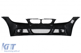 Front Bumper suitable for BMW 3 Series E90 Sedan E91 Touring LCI (2008-2011) M-Technik Design with PDC-image-6101785