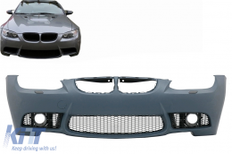 Front Bumper suitable for BMW 3 Series E92 E93 Coupe Cabrio (2006-2009) Without Projectors-image-6059691