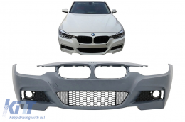 Front Bumper suitable for BMW 3 Series F30 F31 (2011-2019) M-Technik Design without Fog Lights-image-6042197