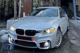 Front Bumper suitable for BMW 3 Series F30 F31 (2011-2019) with Side Skirts M3 Design-image-6063597