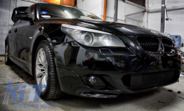 Front Bumper suitable for BMW 5 Series E60 E61 (2003-2007) M-Technik Design PDC 24mm-image-5988345