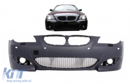 Front Bumper suitable for BMW 5 Series E60 E61 LCI (2007-2010) M5 Design PDC 18mm-image-6085089