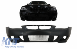 Front Bumper suitable for BMW 5 Series E60 E61 (2003-2010) M-Technik Design Without Fog lights-image-6065477