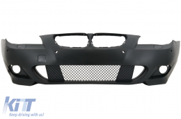 Front Bumper suitable for BMW 5 Series E60 Sedan E61 LCI Touring (2007-2010) M-Technik Design PDC 18mm-image-5988236