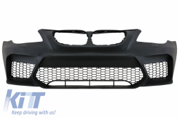 Front Bumper suitable for BMW 5 Series E60 Sedan E61 Touring (2003-2009) with Central Kidney Grilles G30 M5 Design-image-6064512