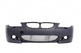 Front Bumper suitable for BMW 5 Series E60 (2003-2010) M5 Design with Central Grille Double Stripe Piano Black-image-6019435