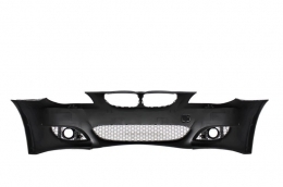 Front Bumper suitable for BMW 5 Series E60 (2003-2010) M5 Design with Central Grille Double Stripe Piano Black-image-6019438